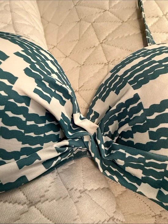 kate spade twist-front bikini top