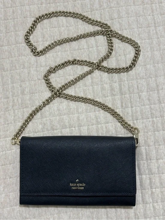 kate spade Chain Wallet in Black