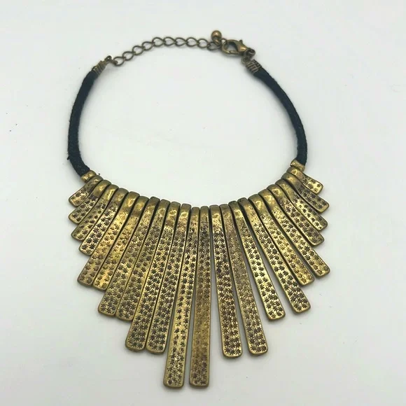 Women’s-‎ Ankle Bracelet gold tone with black