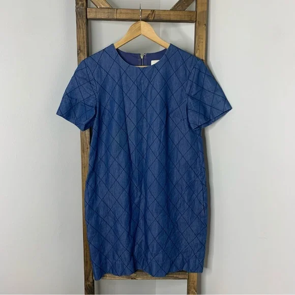 Kate Spade Blue Quilted Dress Size 4