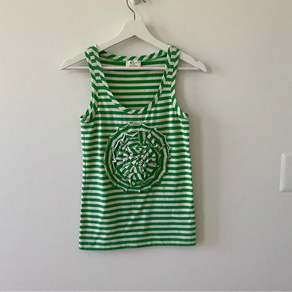 Kate Spade Women’s Green Striped Tank Top