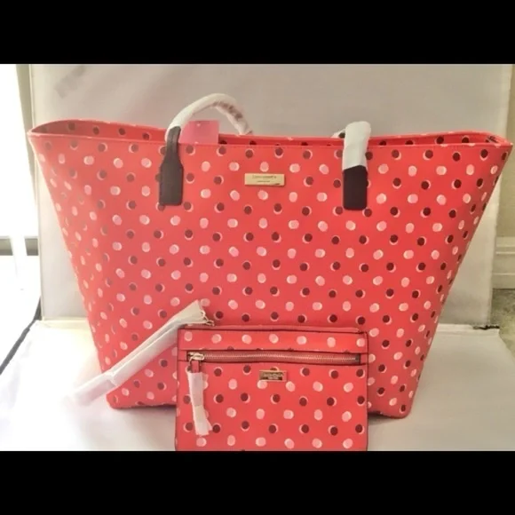 Kate SPADE‎ STREET FIESTA MARGARETA MINI DOT SHOULDER BAG WITH CLUTCH