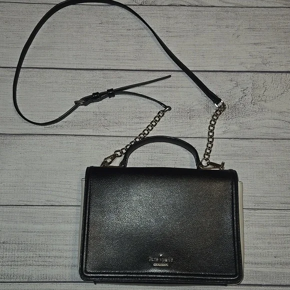 Kate Spade Patterson Drive Medium Maisie Crossbody Bag Black/Ivory