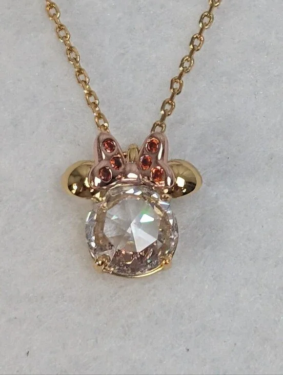 Kate Spade X Disney Minnie Mouse Pendant Necklace with Dust bag