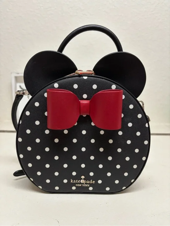 kate spade Disney x kate spade Black Crossbody Interior with Gold Hardware