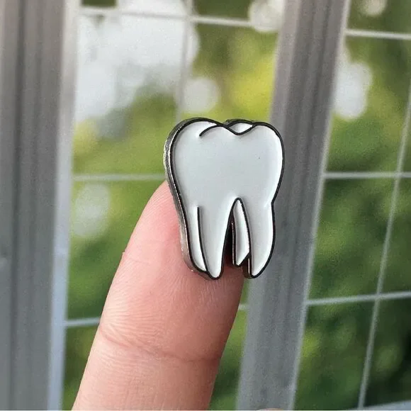Tooth Dentist Hygienist Enamel Pin/ Brooch