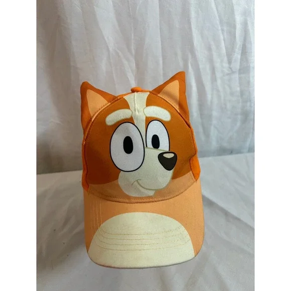 Bluey Bingo Baseball Cap OSFM Orange 3D Ears Kids Hat