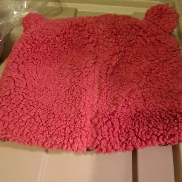 2 Cat & Jack Pink Fuzzy Kids Hats (Hat14,15)