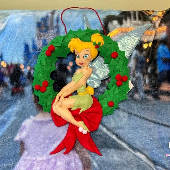 Vintage Disney Tinkerbell Holiday Wreath