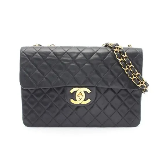 Chanel Deauville Lambskin Shoulder Bag