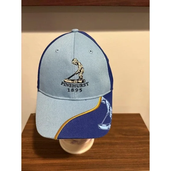 Pinehurst‎ 1895 Hat Cap Strap Back Kids Blue Golf Course Embroidered '47 Brand