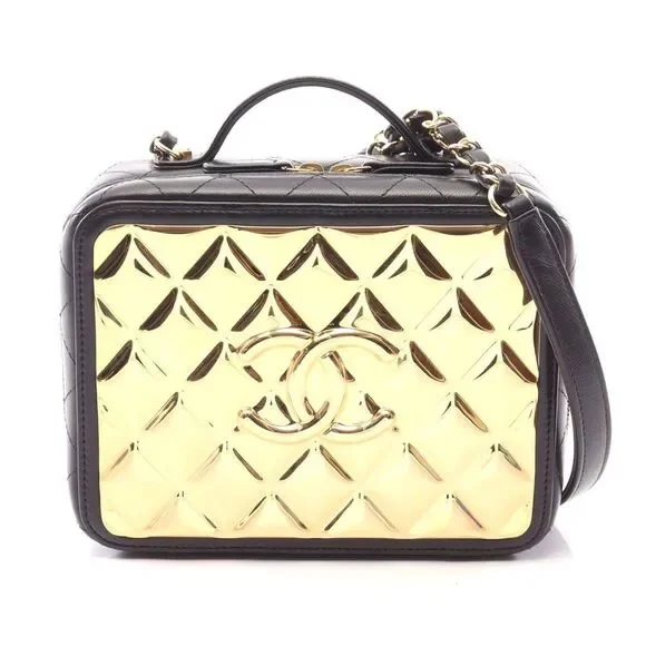Chanel Lambskin Matelasse Vanity 2WAY Bag