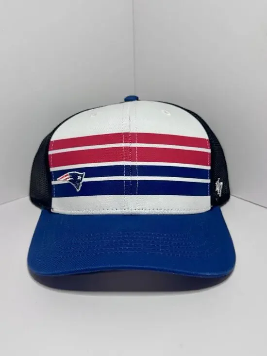 (Youth) ‘47 Trucker New England Patriots Adjustable Hat Mesh Navy/White