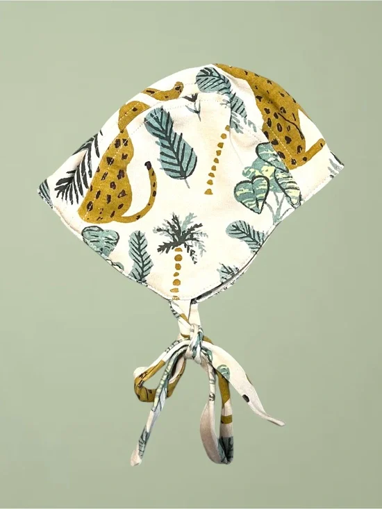 Kate Quinn Leopard Flight Hat Sz 3-6 Months