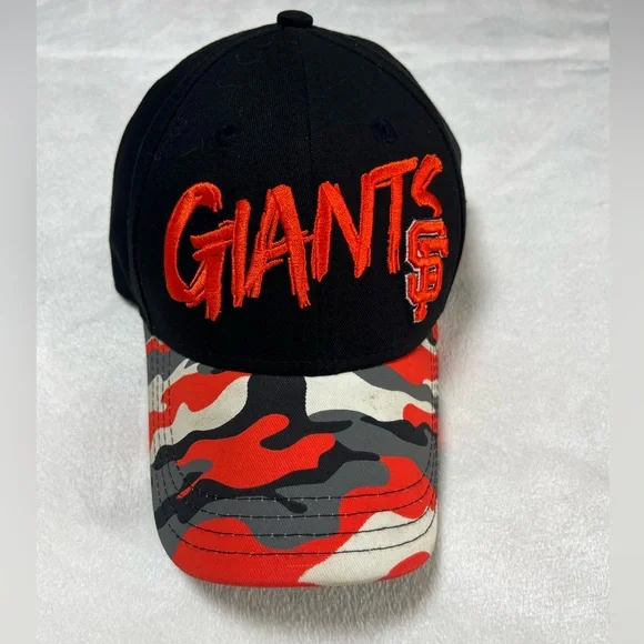 San Francisco Giants New Era‎ Camo Black 9FORTY Cap Unisex Youth Adjustable Cap