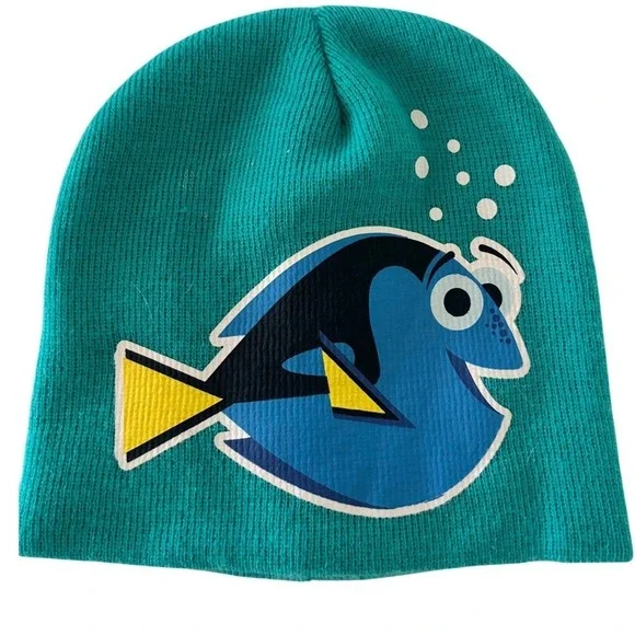 Disney Pixar Finding‎ Dory Teal Blue Fish Beanie Hat Kids OSFM