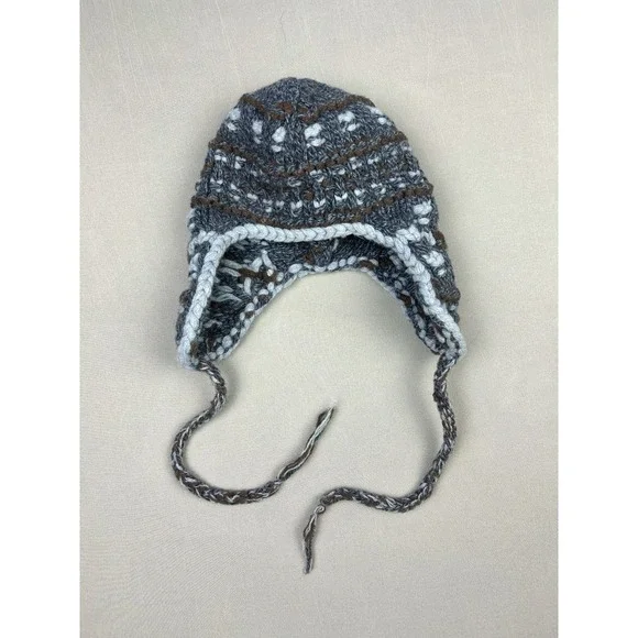 GAP Big Kids Wool Sherpa Ear Flap Beanie Winter‎ Hat (Read)