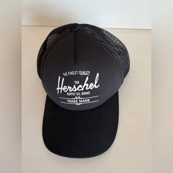 Herschel Supply Co Kids Baby Whaler Mesh Trucker‎ Hat Black 1119-0001-OS NWT
