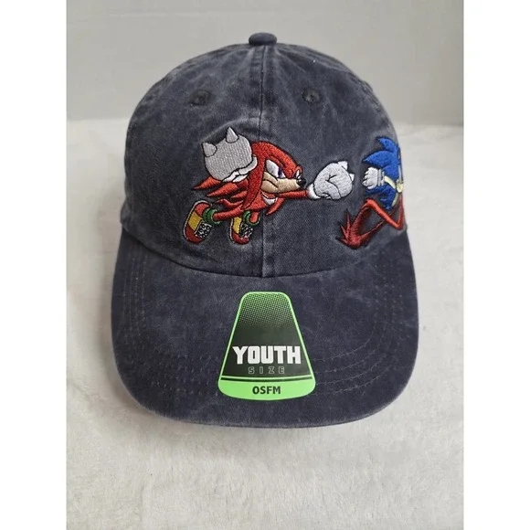 The Sonic The Hedgehog & Knuckle Baseball‎ Cap Youth One Size SnapBack