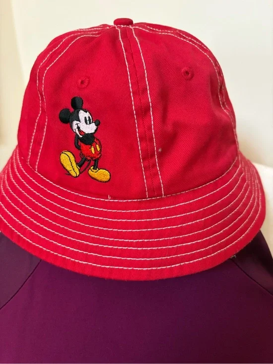 Vintage Mickey Mouse Embroidered Bucket Hat