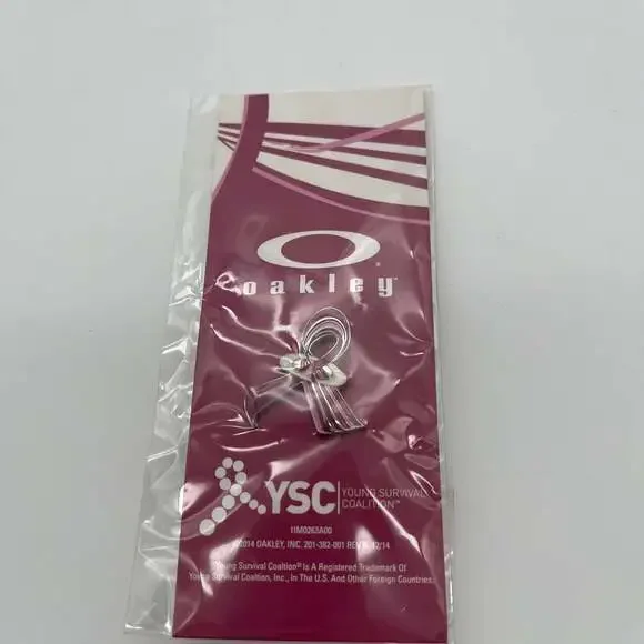 Oakley Young Survival Coalition YSC Breast Cancer Awareness Pink Ribbon Pin‎