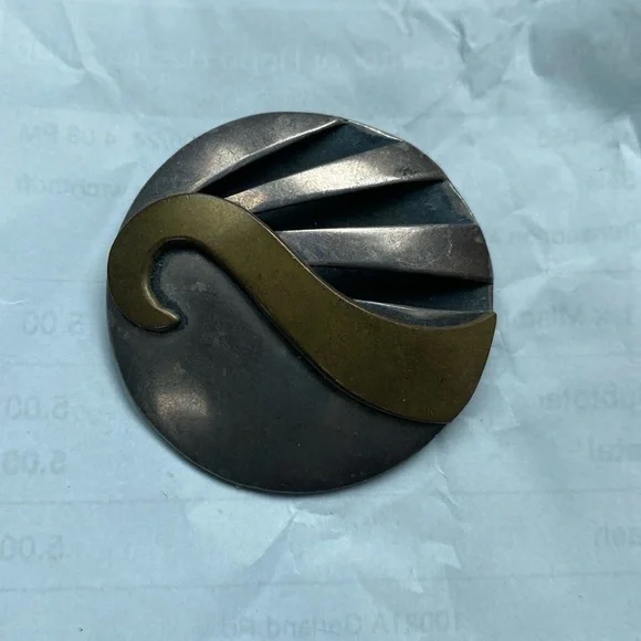 Vintage Mexican Sterling Silver Modernist Rare
