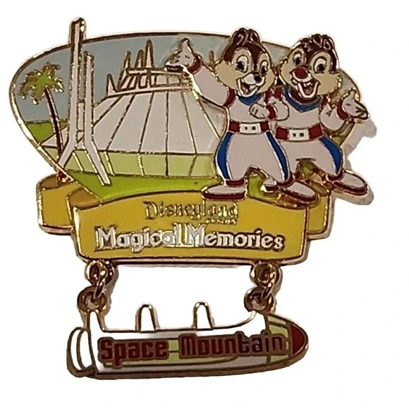 Disney Pin Chip Dale Space Mountain Surprise LE 1000‎ DLR Magical Memories 53340