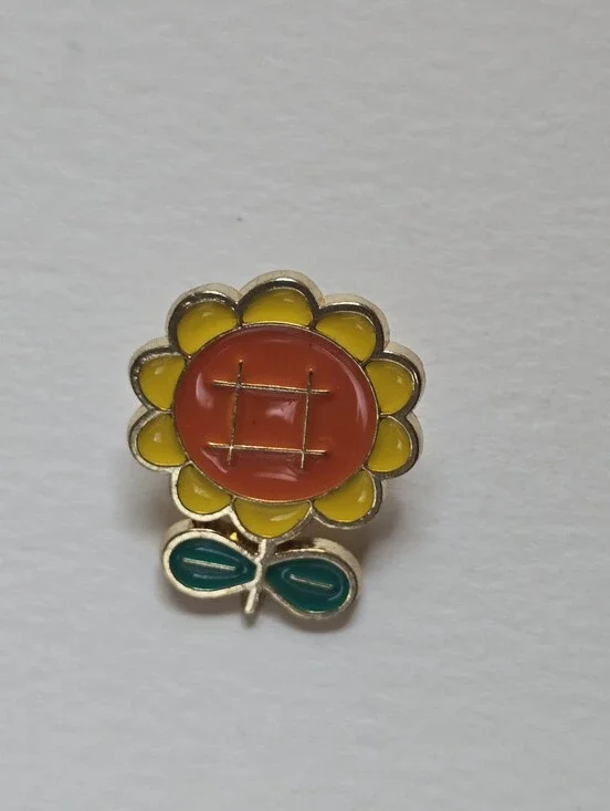 Sunny Enamel Flower Pin