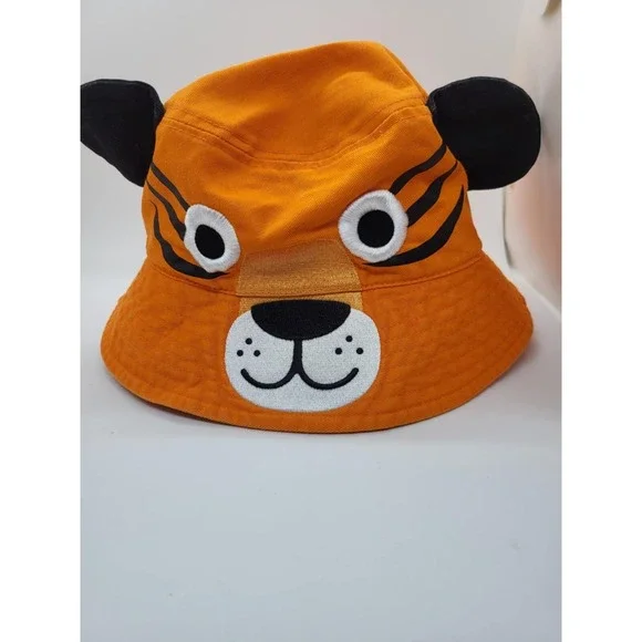 Kids‎ San Diego Zoo Tiger Youth Bucket Hat Embroidered Tiger Face One Size