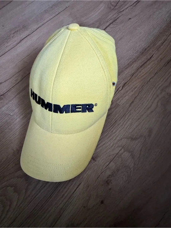 Kids' Yellow Baseball Cap with Black Logo - Casual Sun Hat