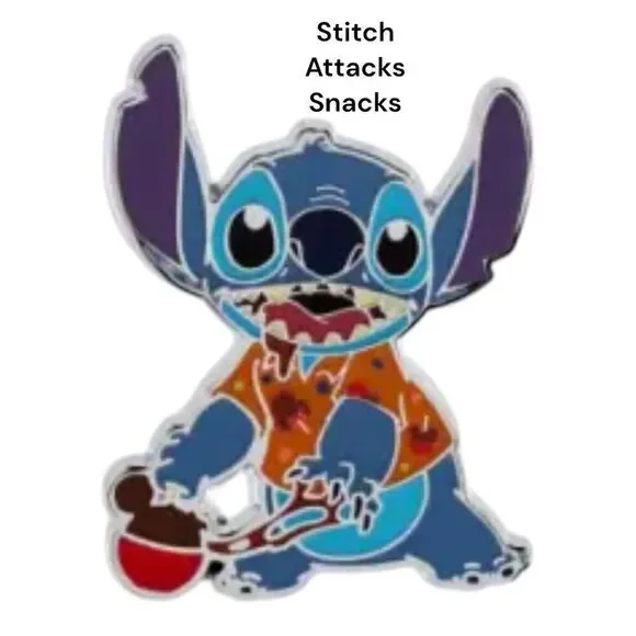 Stitch Attacks Snacks - Mystery Pouch - Stitch with Candy Apple