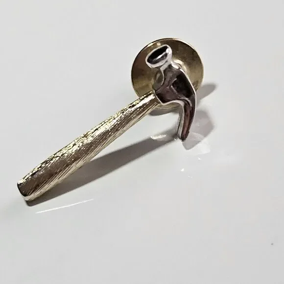 Avon Vintage Hammer Pin Tools Gold & Silver Tone Tie Tack