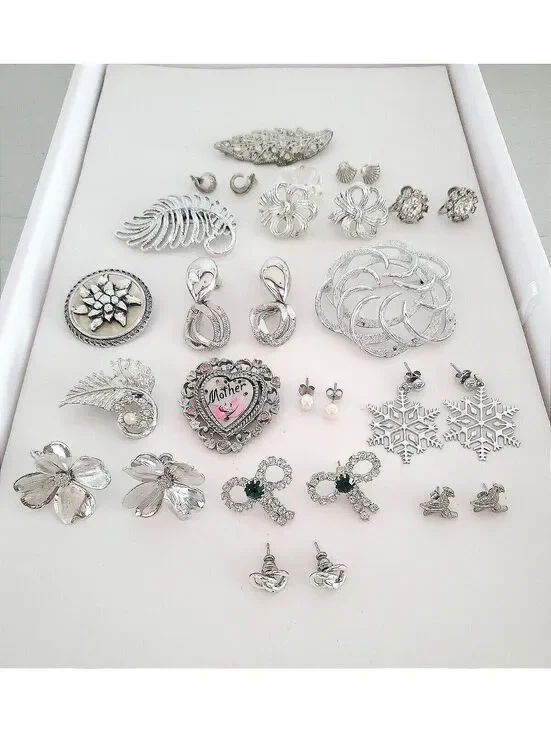 Vintage Silver Jewelry Lot of 17