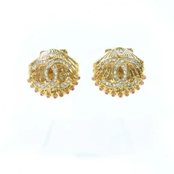 CHANEL Logo Earrings