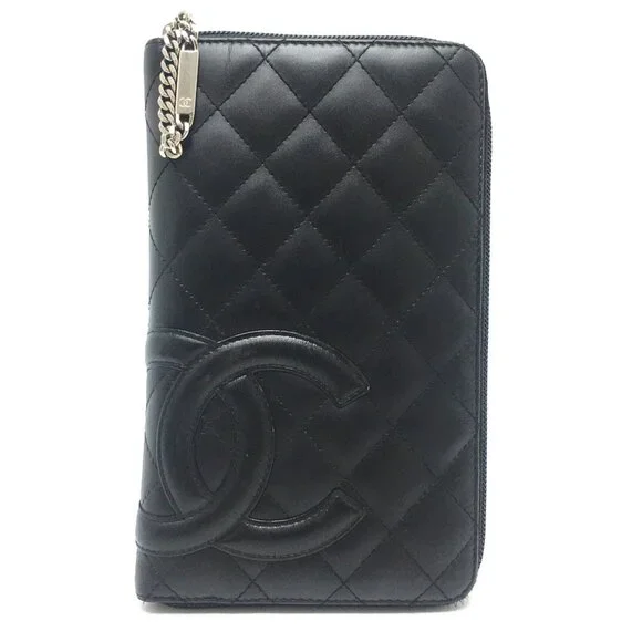 CHANEL Authentic Black Wallet
