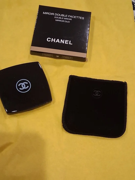 Chanel Double Facettes Compact Mirror - Black