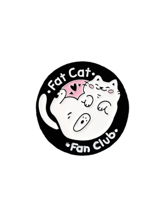 Fat Cat Fan Club Enamel Pin