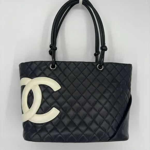 CHANEL Black Quilted Lambskin Bag
