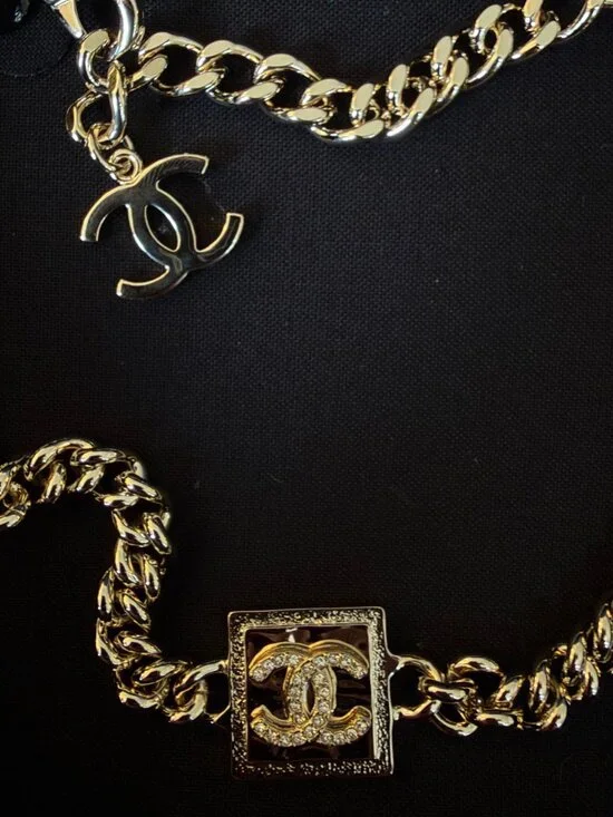 CHANEL 2023 23P Coco Mark Cube Choker Necklace, FULL SET, KEPT UNUSED