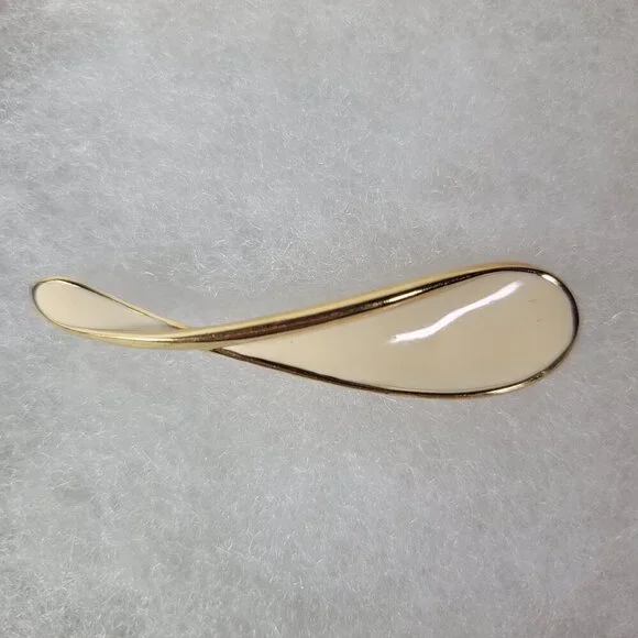 Monet Gold-Tone Vintage Abstract Pin Brooch