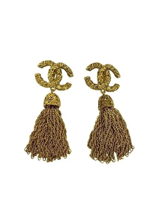 Chanel Cc Logo Clip-On Earrings Metal #307067C24B