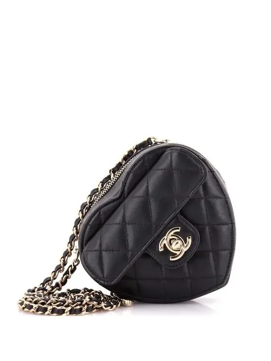 Chanel Cc In Love Heart Clutch With #307015C42B