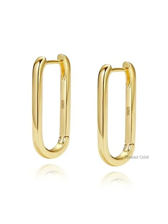 14K Gold Plated Small Huggie Hoop Earrings for Women Hypoallergenic Cubic
