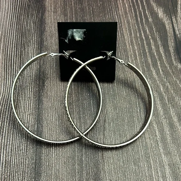 Elegant Silver Hoop Earrings