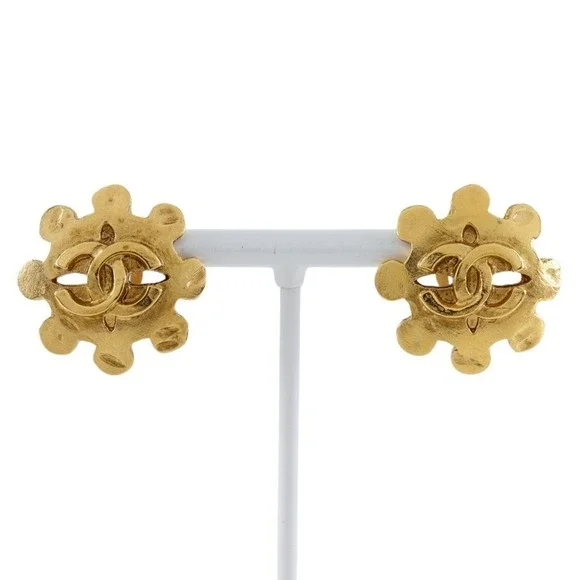 CHANEL Logo Earrings