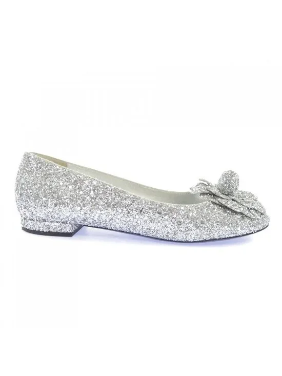 Chanel Flat Sneakers Silver