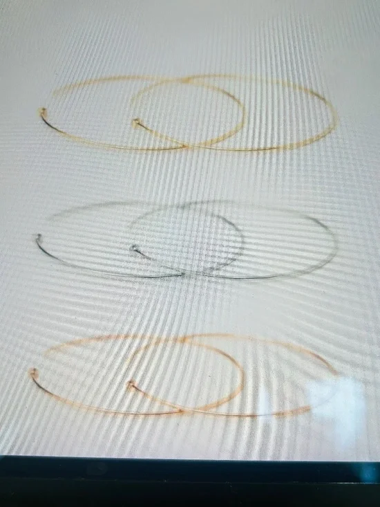 Yearly Co. The Threader Hoops: Solid 14K White Gold Rhodium Plated