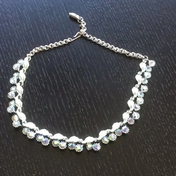 Vintage 1960’s SilverBlue Tones, Earrings&Necklace
