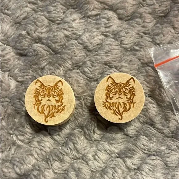 Crocodile wood cat laser, gauges, plugs multiple sizes available NEW
