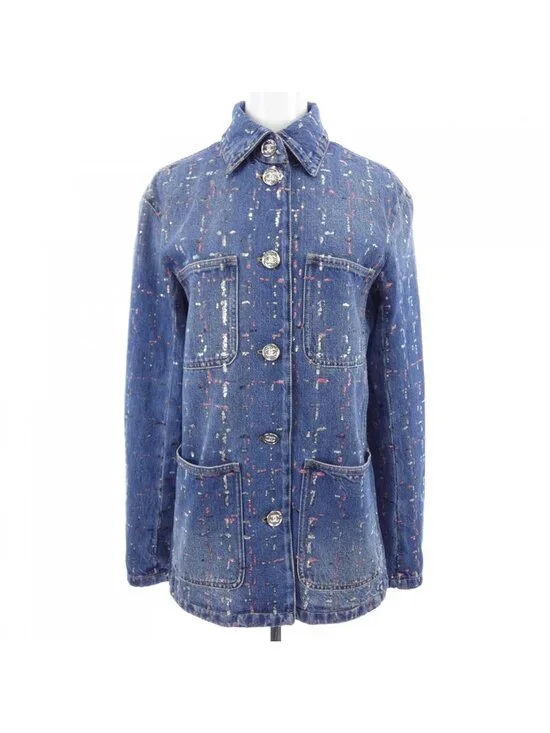 Chanel Metiers D'art Look 38 Denim Jacket
